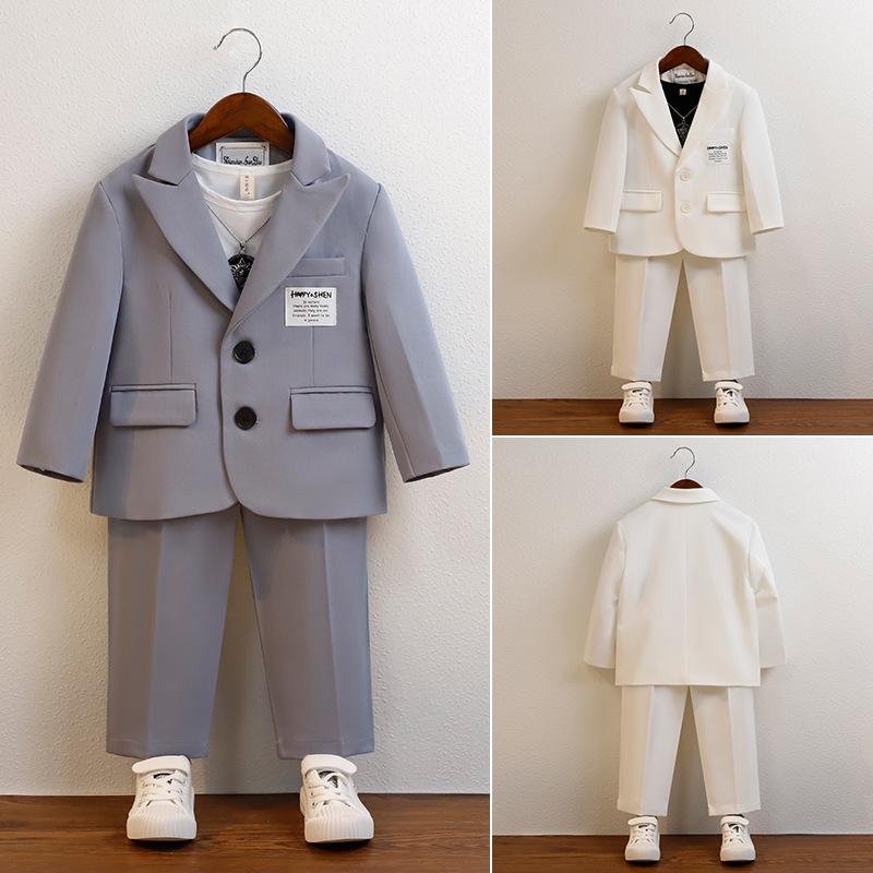 子供服 キッズ 春秋 韓国 スーツ パンツ ジャケット トップス セット カジュアル 男の子 写真 撮影 衣装 おしゃれ