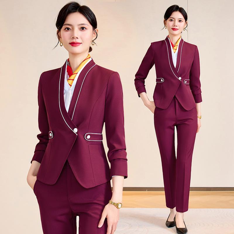 レディース 背広 セットアップ 御役目 ユニフォーム 制服 今めかしい 女子らしい 泊まり 受け付け やり方着