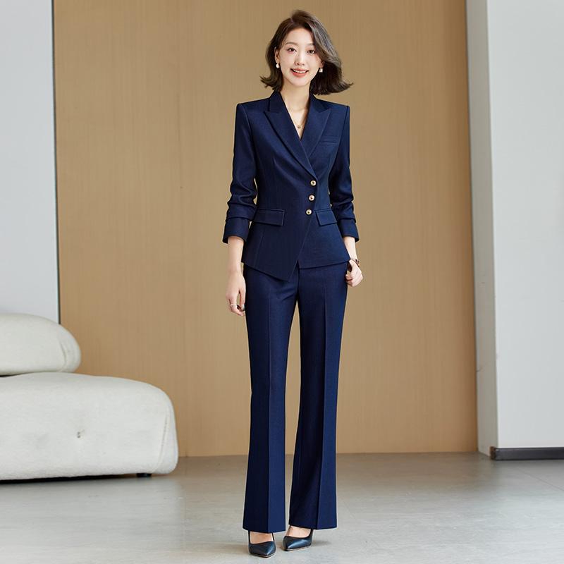 【セオリー】パンツスーツ　ビジネススーツ　セットアップ　背抜き　ブーツカット GIRL DRESS FOR NOW スーツ レディース ビジネス フォーマル