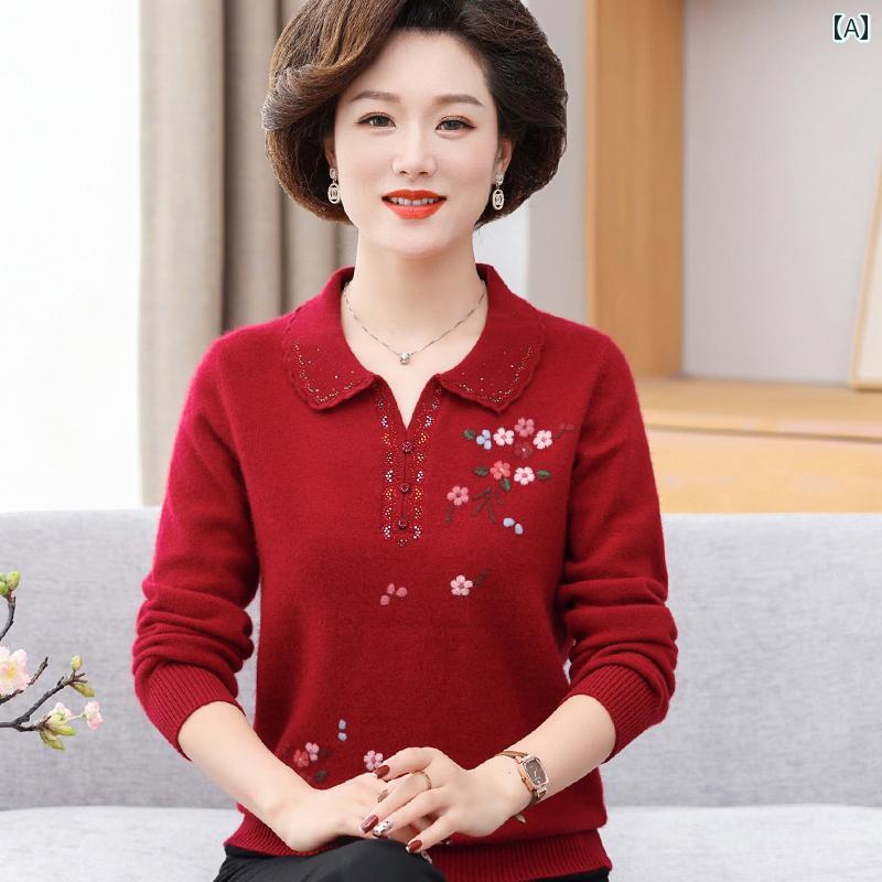 婦人服 カシミヤ トップス レディース ウール セーター 秋冬 レイヤリング シャツ シンプル エレガント カジュアル オフィス