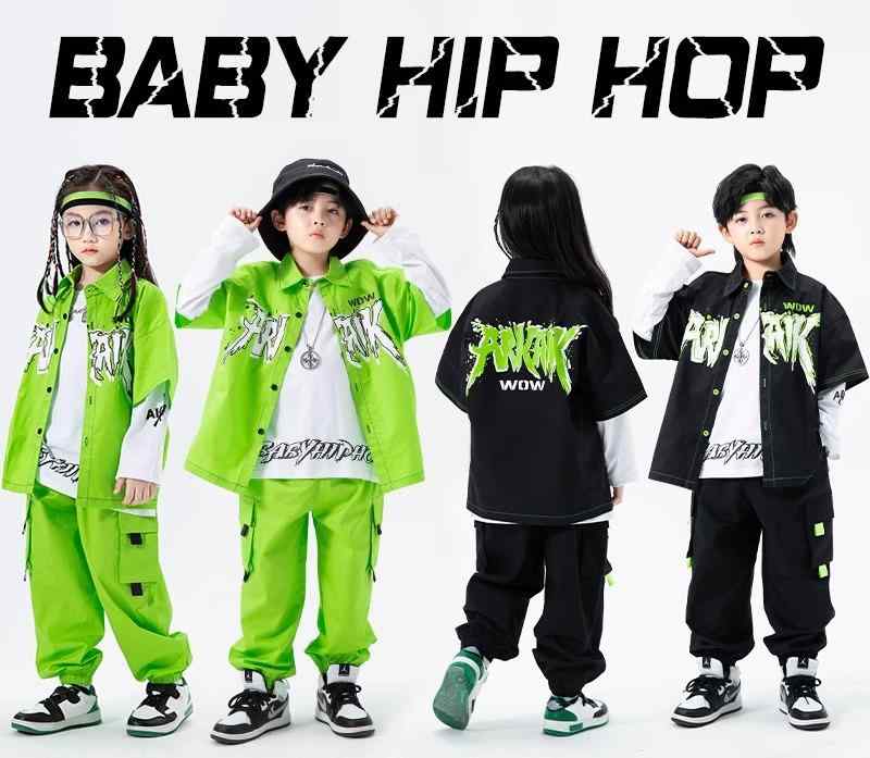 春秋 子供服 ダンス衣装 パフォーマンス衣装 ヒップホップ ストリートダンス ジャズダンス コスチューム ユニフォーム チーム衣装 男の子 女の子 キッズ