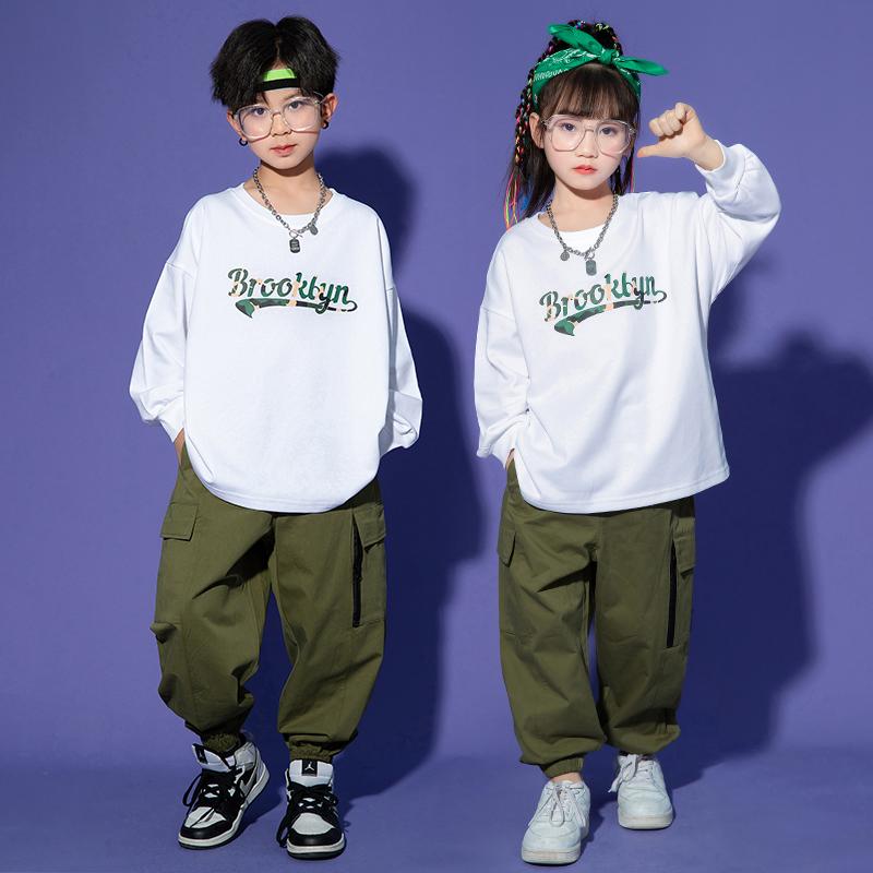 子供服 ヒップホップ パフォーマンス衣装 コスチューム ダンス衣装 ストリートダンス ジャズダンス ユニフォーム チーム衣装 男の子 女の子 キッズ
