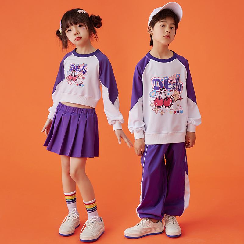子供服 キッズ チアリーディング パフォーマンス チーム ユニフォーム 小学生 中学生 イベント ステージ コスチューム