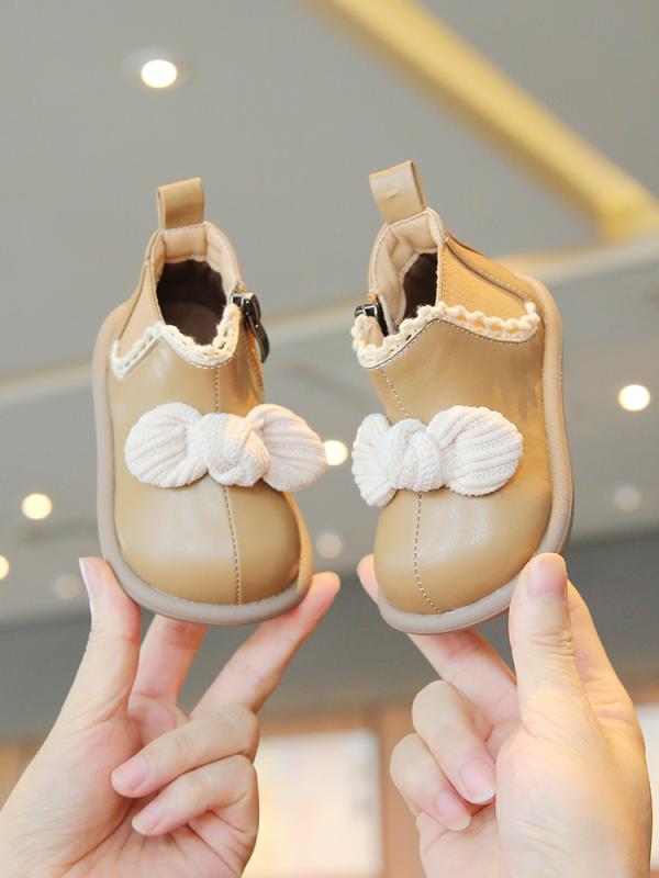 ブーツ 子供用 幼児 靴 韓国 ショート ベビーシューズ ソフトソール 女の子 赤ちゃん 革 キッズ用 かわいい シューズ 春秋 ガールズ
