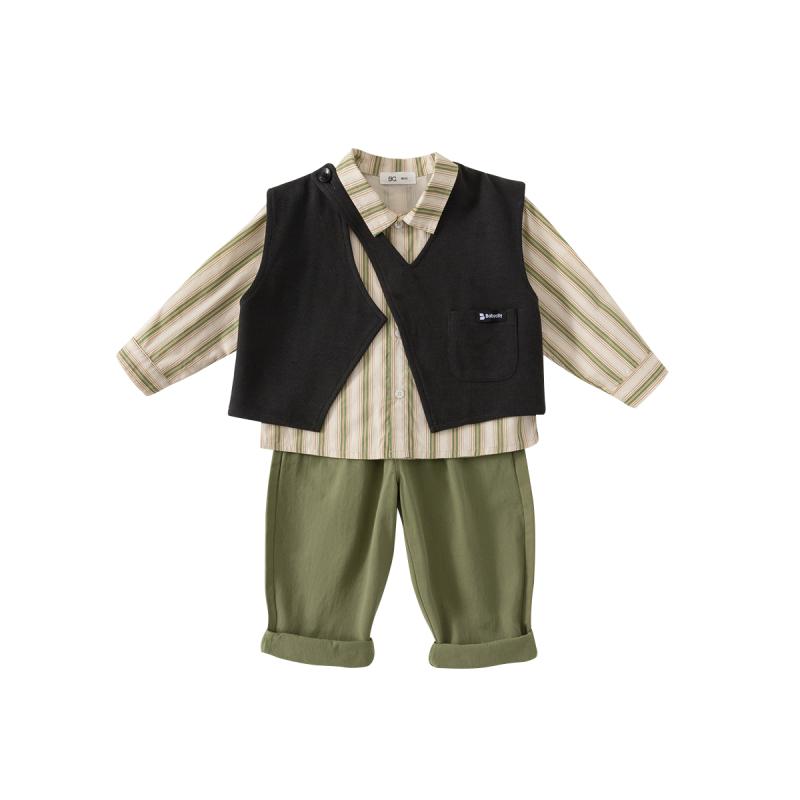 キッズファッション トップス シャツ ベスト カットソー ツーピース セット ロング パンツ ズボン 長袖 かわいい カジュアル 普段着 子供服 春秋