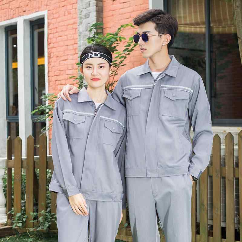 工場 作業着 現場 作業服 ジャケット ジャンパー セット ズボン ロング ウエア 作業着 男女兼用 安全 労働 ユニセックス 春秋