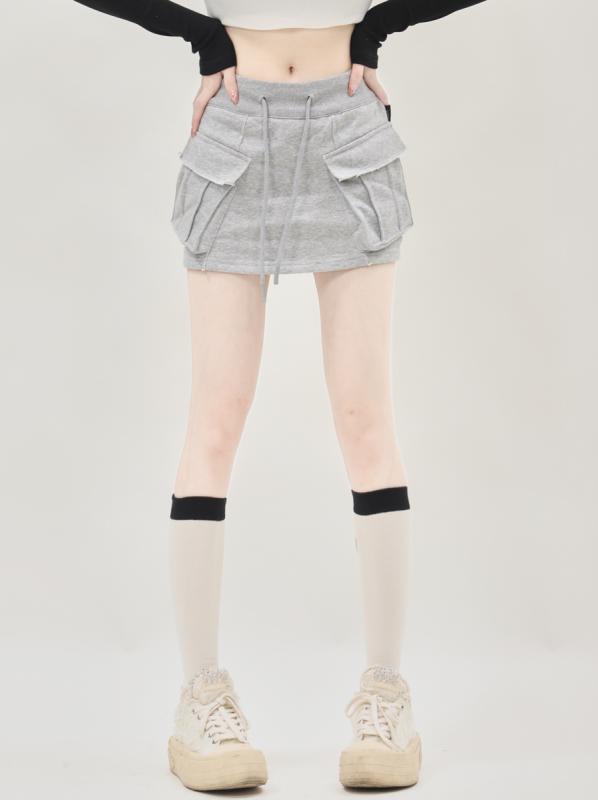 ボトムス ミニスカート レディース アメリカン レトロ おしゃれ かわいい ガーリー シンプル クール カジュアル Aライン 夏 ストリート
