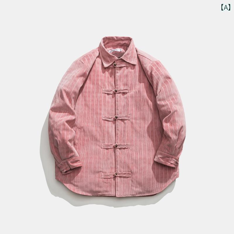 メンズ チャイナテイスト 上衣 かっこいい 中国 服 カンフー服 太極拳 流行り物 心地よい 普段着 レトロ ゆったり 成年者 成人男性 気が大きい大きさ 冬