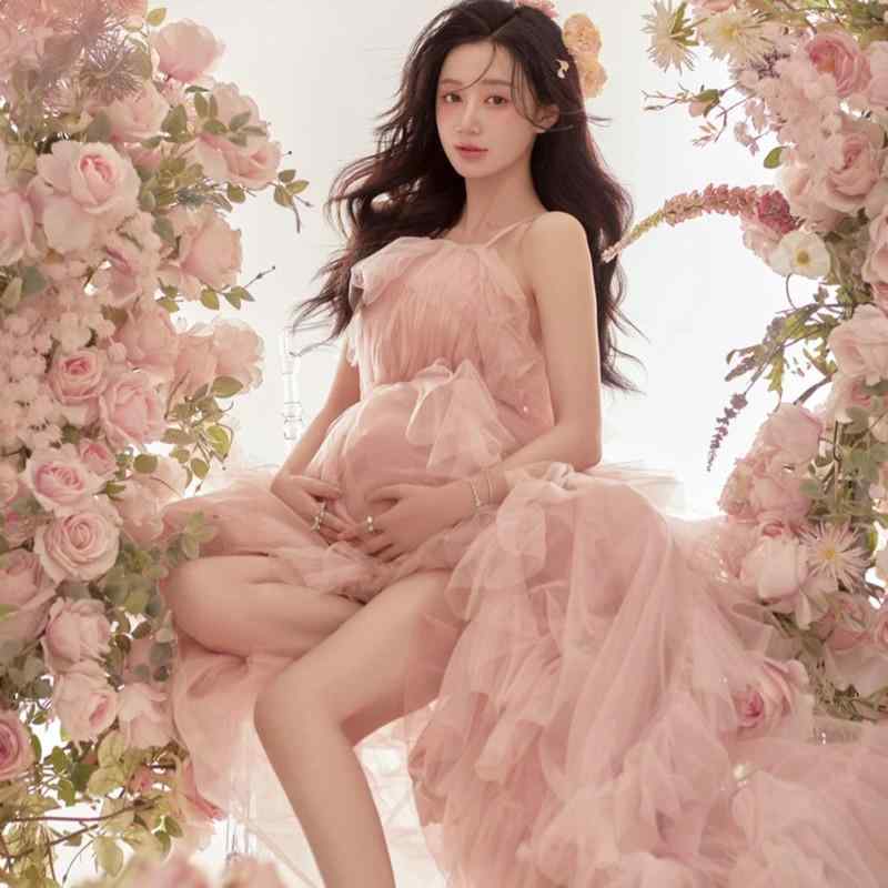 マタニティドレス　pink Amazon.co.jp: [KASVIN] マーメイドマタニティドレスのために