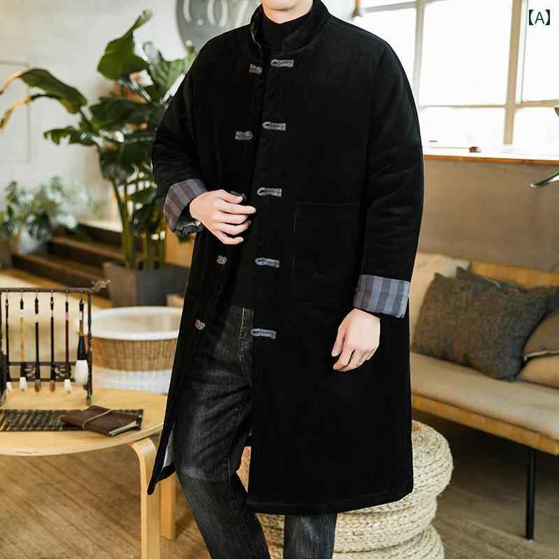 コート メンズ チャイナテイスト ジャケット 中国 服 ファッション カジュアル 普段着 レトロ ゆったり 大人 男性 大きいサイズ 冬｜ラ・グラーヌ