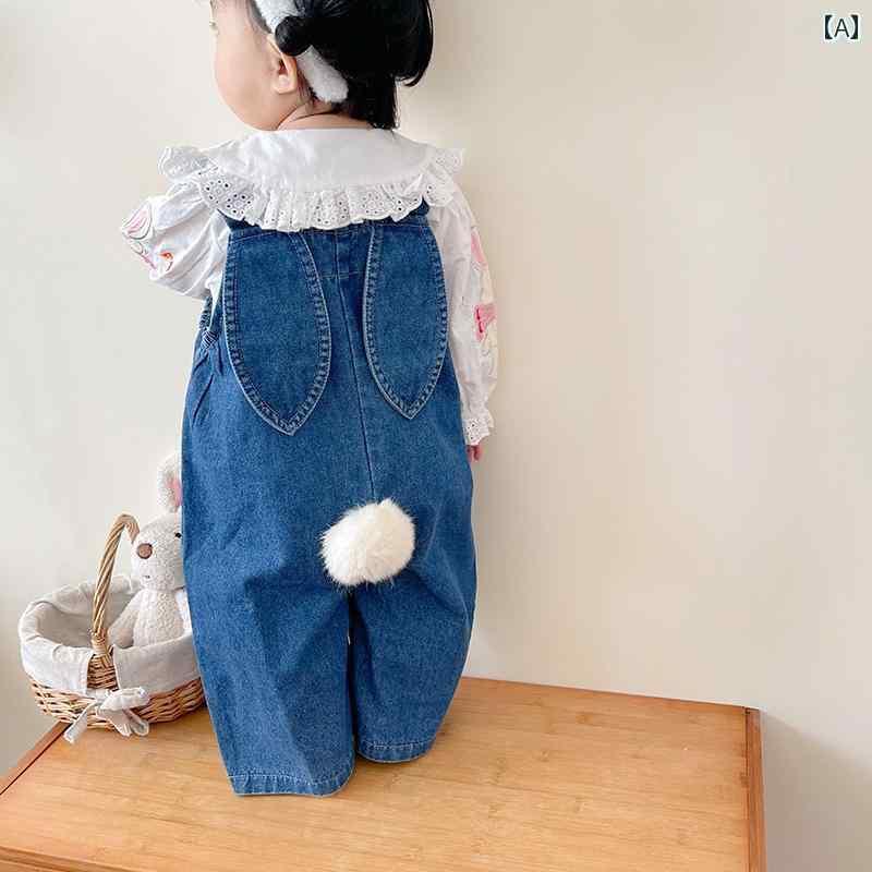ベビー服 ブラウス オーバーオール セットアップ 暖かい 秋 かわいい キュート ホームウェア ギフト 赤ちゃん 用品 子供服