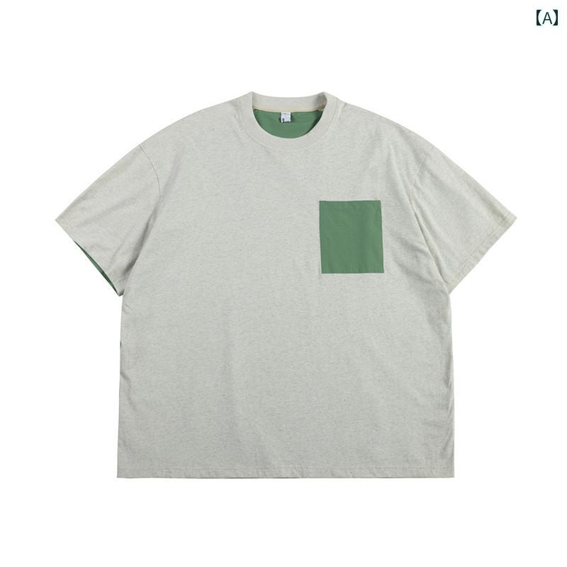半袖 Tシャツ メンズ 夏 トップス 韓国 カジュアル オーバーサイズ ゆったり ストリート おしゃれ かっこいい 着やすい 動きやすい 快適 イベント フェス レジャー アウトドア ダンス 衣装 パフォーマンス