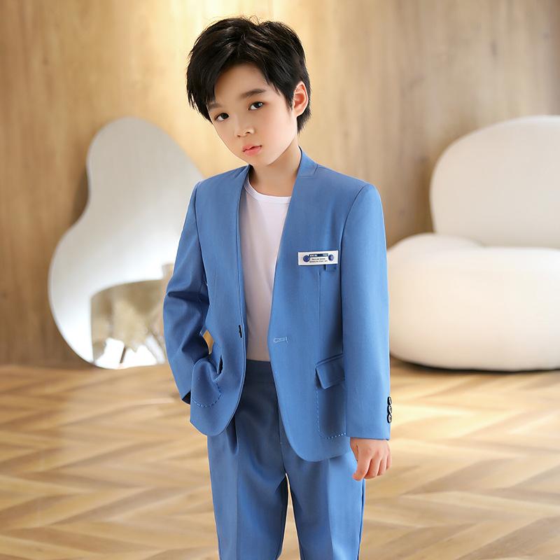 告げ知らせる会 背広 キッズ 赤ちゃん服 御坊っちゃん 御祝い背広 フォーマル 格好のいい着 赤ちゃん 背広 御坊っちゃん 秋 青色 厚地の外套 無地 婚礼の儀 背広 入園式 はいり込む式 卒園式 卒式 婚礼の儀