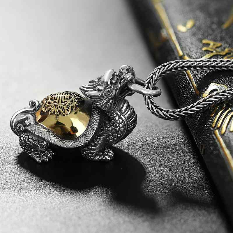 ペンダント ドラゴン タートル ペンダント メンズ スター リング シルバー ハイエンド レトロ ナショナル 個性 メンズ レディース ペンダント キー アクセサリー エスニック