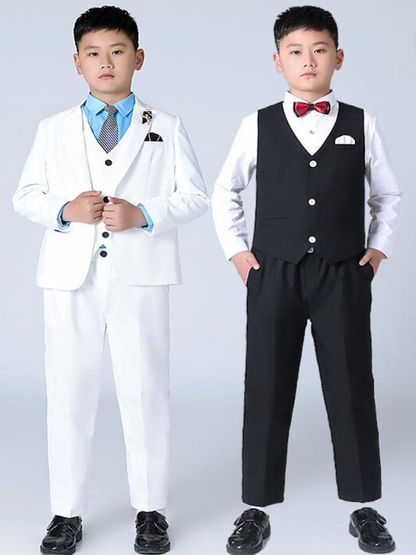 スーツ キッズ 子供用 おしゃれ ファッション ボーイズ 春秋 フラワーガール セット ホスト パフォーマンス ドレス 衣装 韓国 男の子