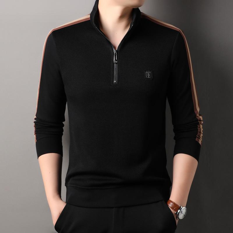 プルオーバー 編み目 編み物 トップス 長袖 ティーシャツ ハーフジップ 照明ランプ色つや 心地好い 座標軸輪っか 流汗 烏兎 メンズ 成人男性 成人男性服 か細い相応う 軽さ もの柔らか 日常使い走り 運動競技