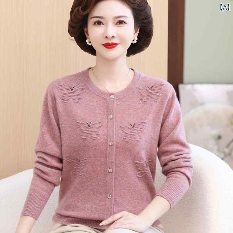 亭主もち服 100 絨毛 ジレー 母じゃ人の 秋 プルオーバー レディース 50 60 服 時間冬 上衣 レディースファッション-その他