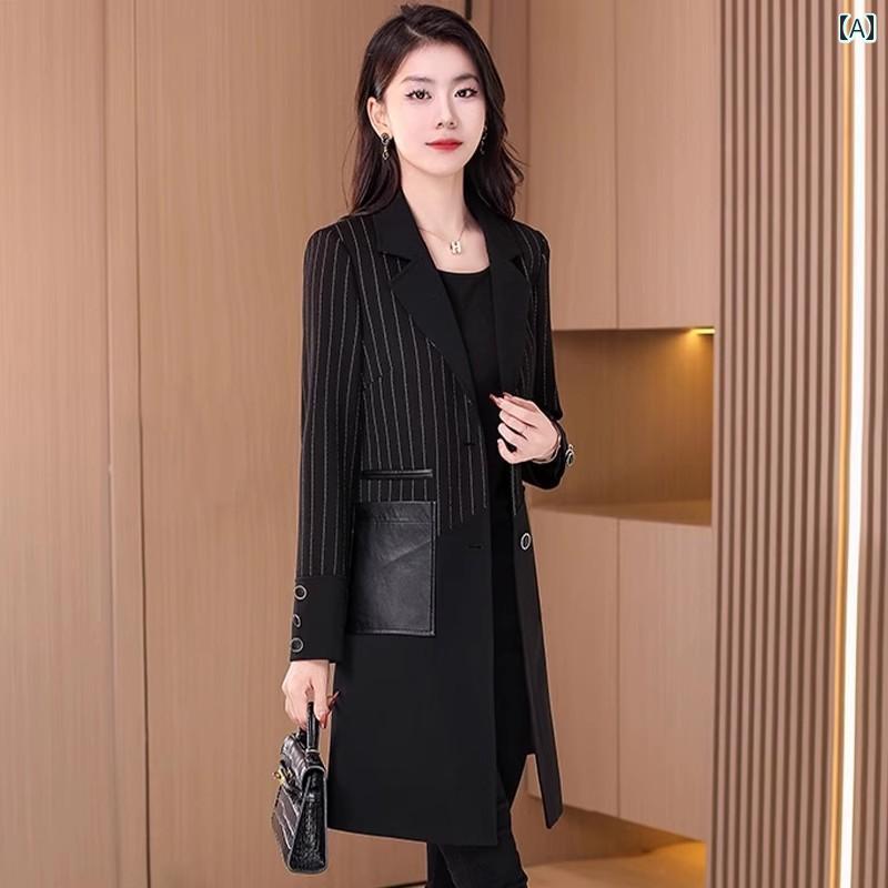 厚地の外套 秋服 冬服 レディース 今めかしい 冷やりとした 窈窕たる 今めかしい 一本調子 成年者っぽい 飛び切り感 心地好い 執務室 通い表現スタイル 上衣