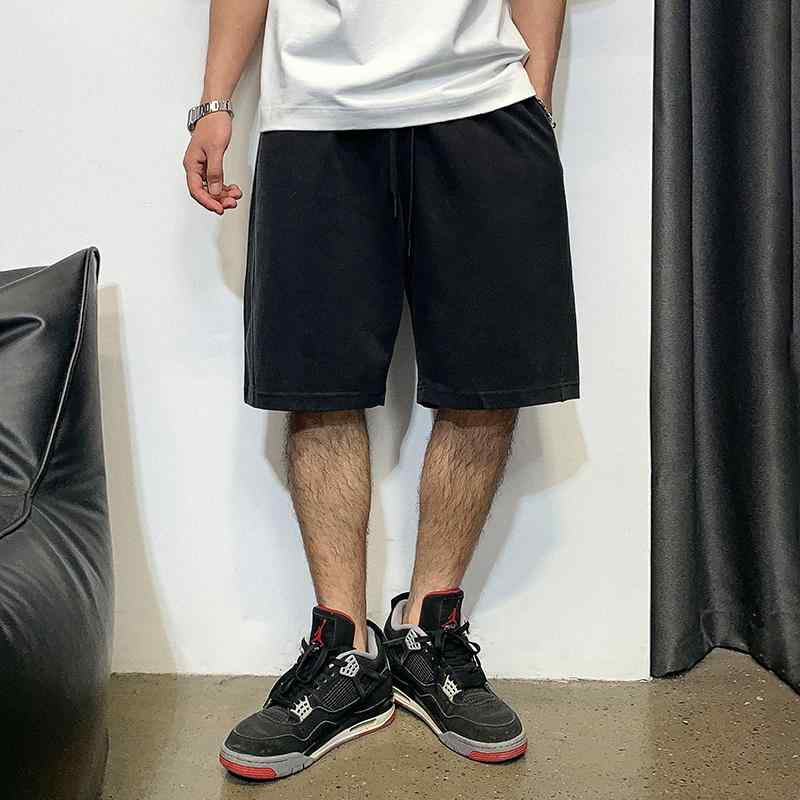 ハーフパンツ メンズ 黒 ゴムウエスト スポーツ カジュアル パンツ 夏 通気性抜群 涼しい 薄手 ストレート レッグ ショーツ ゆったり 楽ちん｜ラ・グラーヌ