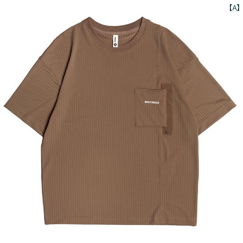 Tシャツ 半袖 おしゃれ 大きいサイズ メンズ 紳士服 シャツ 夏 ラウンドネック コットン クール アメリカン カジュアル ストリート 速乾 ゆったり