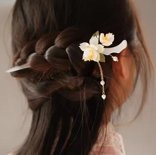 かんざし ヘアアクセサリー 髪飾り 一本刺し チャイナ ハイエンド 上品 さわやか 和 着物 デイリー チャイナ ドレス 漢服 シンプル モダン｜ラ・グラーヌ