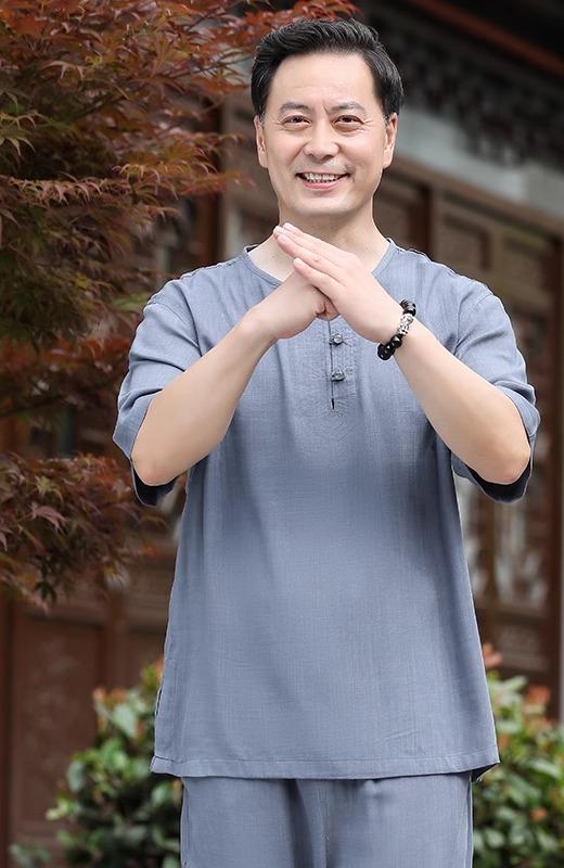 男性 父の日 ギフト トップス パンツ 半袖 唐装 綿 おじいちゃん 高齢者向け 薄手 夏 カジュアル 上品 レジャー