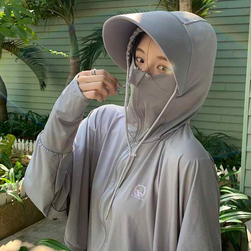 帽子 日焼け防止 服 レディース フード付き ショール 屋外 通気性 冷感 ショート 日焼け防止 かわいい