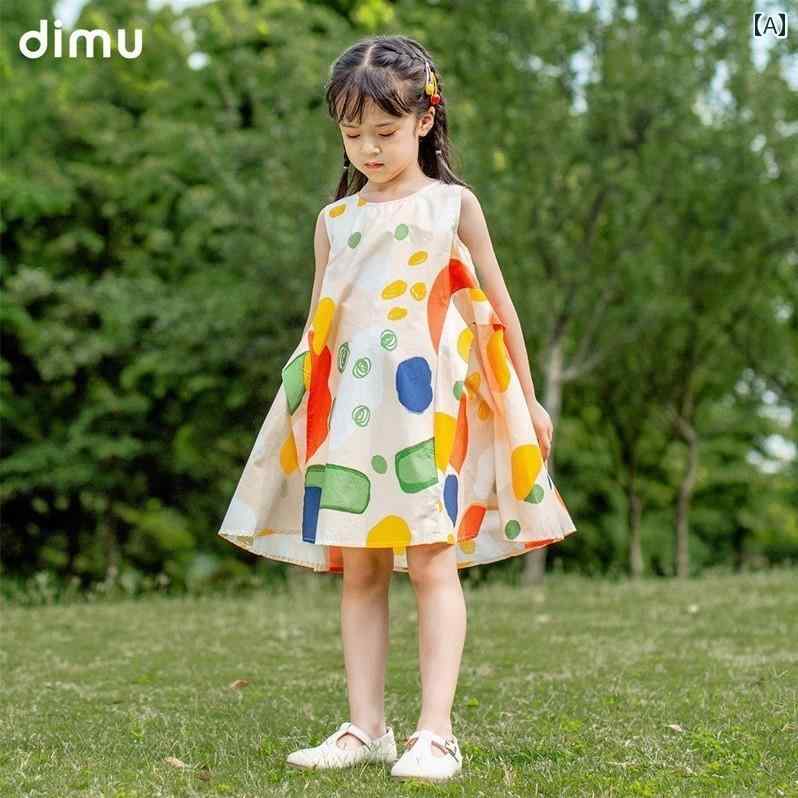女の子 ワンピース 夏 かわいい ノースリーブ リゾート 旅行 ビーチ 子供服 キッズ ガールズ ドレス サマードレス キュート｜ラ・グラーヌ