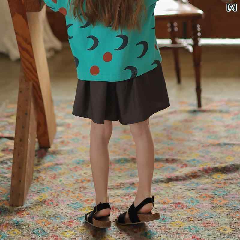 キッズ 子供服 ベビー服 赤ちゃん用 ガールズ パンツ ズボン ボトムス かわいい おしゃれ 夏 カジュアル ショート丈