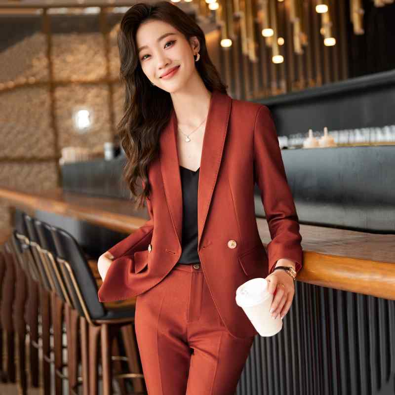 レディース ジャケット パンツ レギュラースリーブ 夏 長袖 スリムフィット かっこいい 上品 女性用 大人 きれいめ ビジネス カジュアル スタイリッシュ 婦人服 スーツ