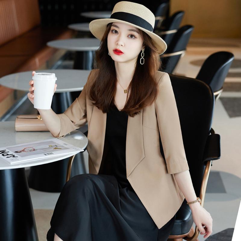 レディース ジャケット ワンピース 女性 ショート ブレザー 春夏 スタイリッシュ 薄手 七分袖 カジュアル セット 大きいサイズ スタイリッシュ スカート
