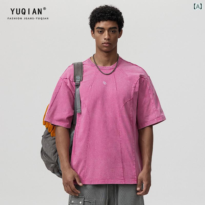 Ｔシャツ 夏 メンズ トップス オーバーサイズ ゆったり 紳士服 シャツ アメリカン 半袖 コットン 厚手 ファッション 6,849円