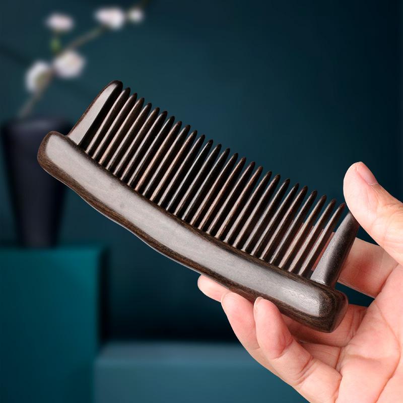 女性用 櫛 コーム 二列歯形 家庭用 ヘアケア レディース コンパクト オシャレ 木製櫛 贈呈 贈り物 レトロ 記念品 お祝い ボックス 彫刻 ヘア ケア 粗品