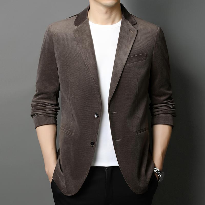ジャケット トップス カジュアル おしゃれ ファッション メンズ 春秋 男性 韓国 高級感 コーデュロイ 大きいサイズ スタイリッシュ スリムフィット クラシカル