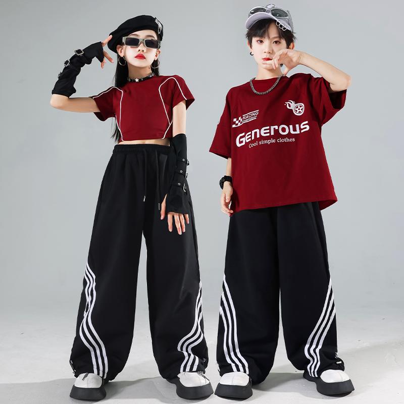 子供 ヒップホップ パフォーマンス クール 女の子 イベント ステージ 衣装 おしゃれ ストリート ファッション