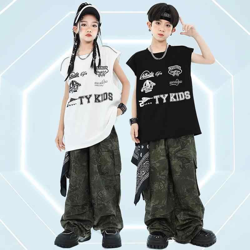 子供服 セットアップ 男の子 女の子 ストリート ダンスウェア ヒップホップ パフォーマンス イベント ステージ 衣装 カジュアル おしゃれ