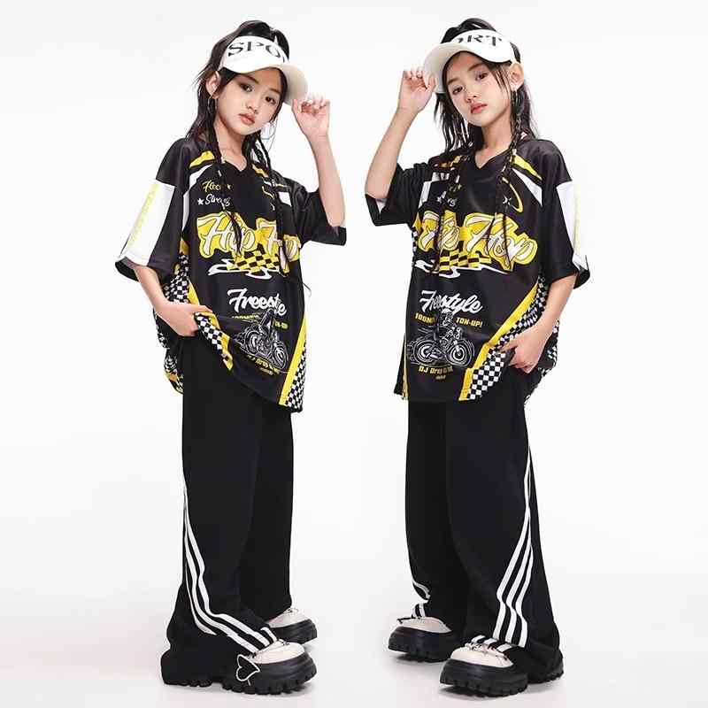 子供服 キッズ ヒップホップ ストリート カジュアル ファッション イベント ステージ パフォーマンス 衣装 おしゃれ