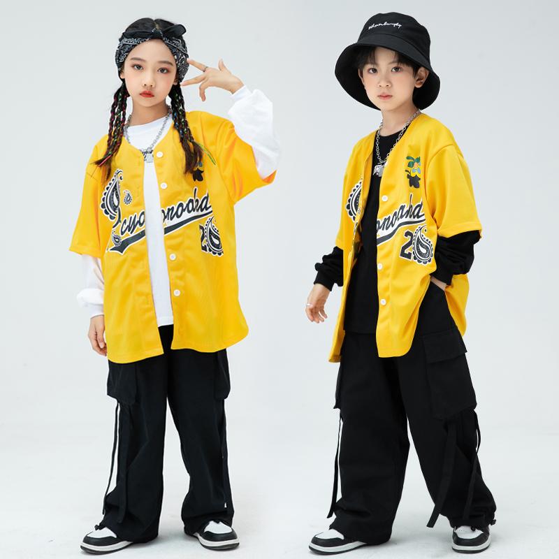 子供服 キッズウェア ジュニア ストリート ヒップホップ ファッション ダンス パフォーマンス 衣装 おしゃれ カジュアル イベント 発表会 かっこいい セットアップ グループ ボーイ ガール