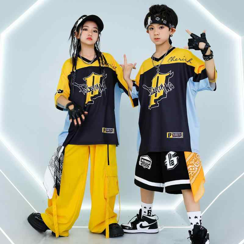 キッズ ダンスウェア ストリート スポーティー アクティブ エネルギッシュ ユニセックス 動きやすい ヒップホップ パフォーマンス