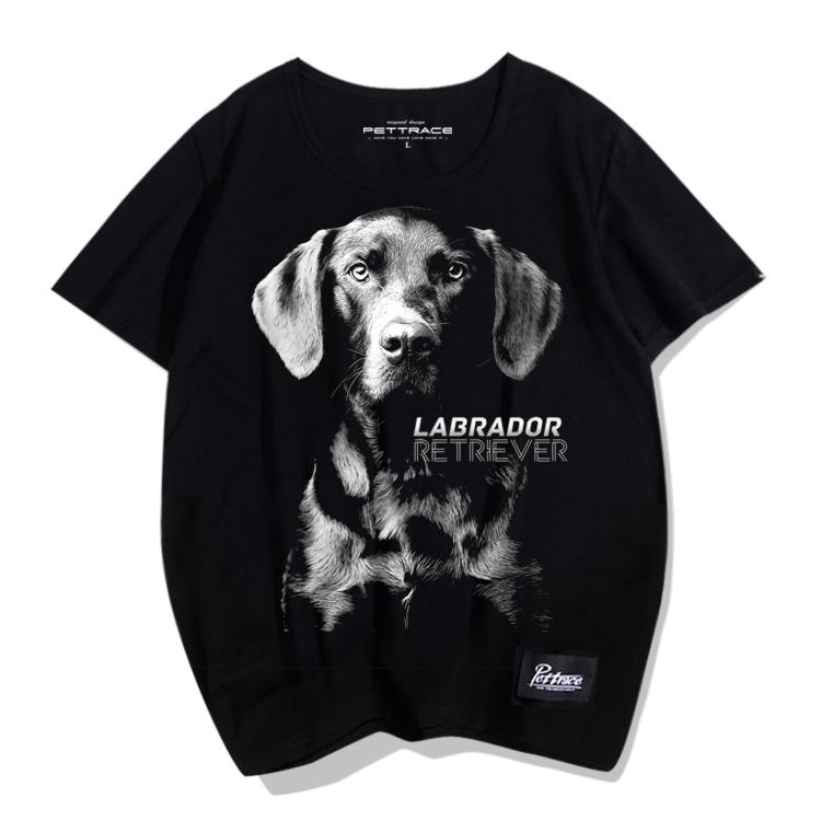 Tシャツ 犬柄 犬 ドッグ ラブラドール ペット 夏 ラウンドネック ポップ リアル ゆったり 大きいサイズ