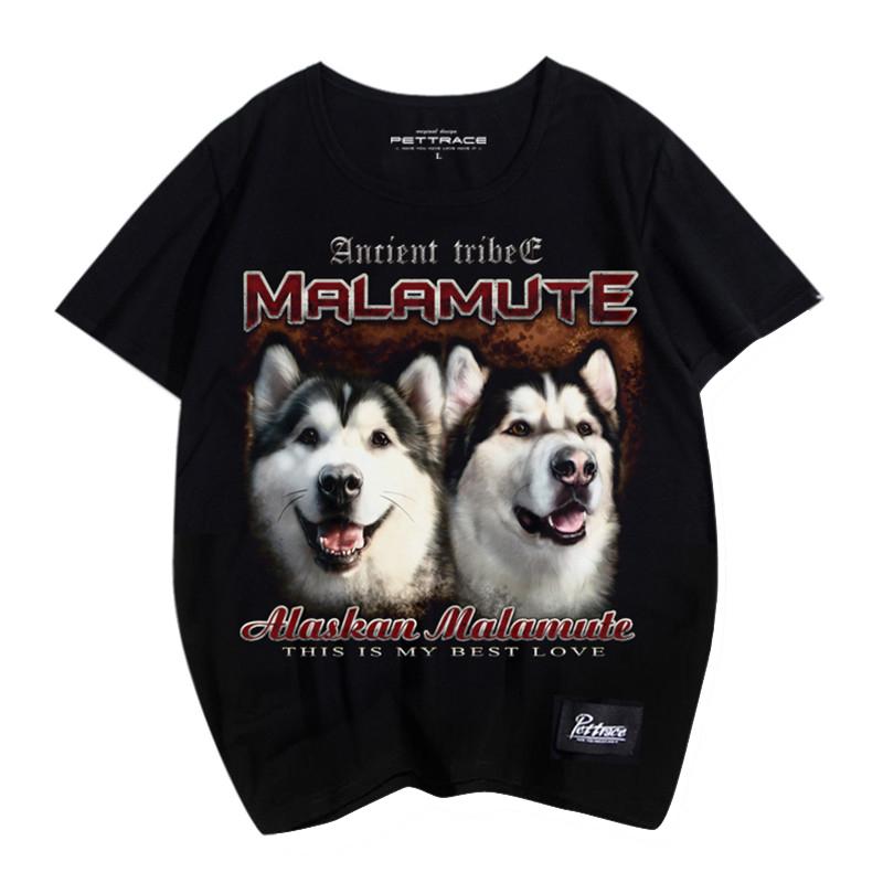 Tシャツ 犬柄 犬 ドッグ プリント シャツ ペット ラウンドネック 半袖 夏 アメリカンレジャー ポップ ゆったり｜ラ・グラーヌ