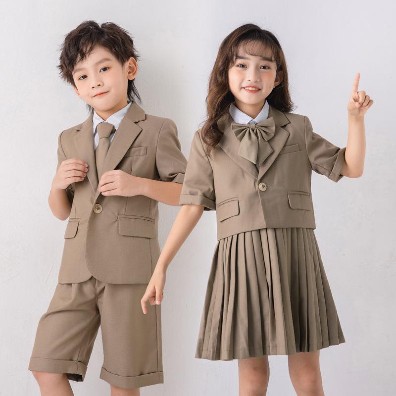 キッズ カレッジスーツ 男の子 セレモニーフォーマル おしゃれ着 幼稚園 夏 洋風 スーツ 5分袖 スーツ 小学校 制服 クラス 入園式 入学式 卒園式 卒業式 結婚式