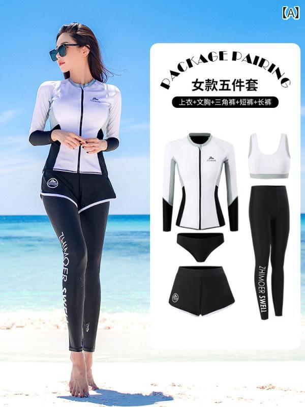水着 ラッシュガード スイムウェア ウェットスーツ 長袖 サーフィン ダイビング シュノーケリング スイムスーツ ビーチスポーツ 日焼け防止 速乾 夏 レディース メンズ