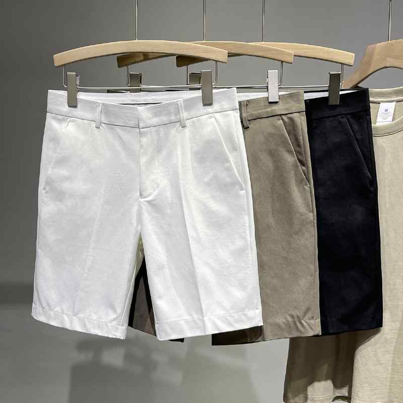 ファッション パンツ ズボン ショート カジュアル ストレート アウター 薄手 夏 男性 衣料品 面接 仕事 フォーマル 作業服 紳士服 メンズ
