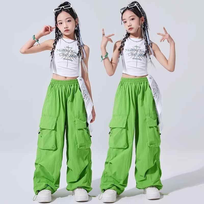 子供服 女の子 クール かっこいい ジャズダンス ヒップホップ 練習服 ストリートファッション ダンス ダンサー パフォーマンス 衣装 セットアップ