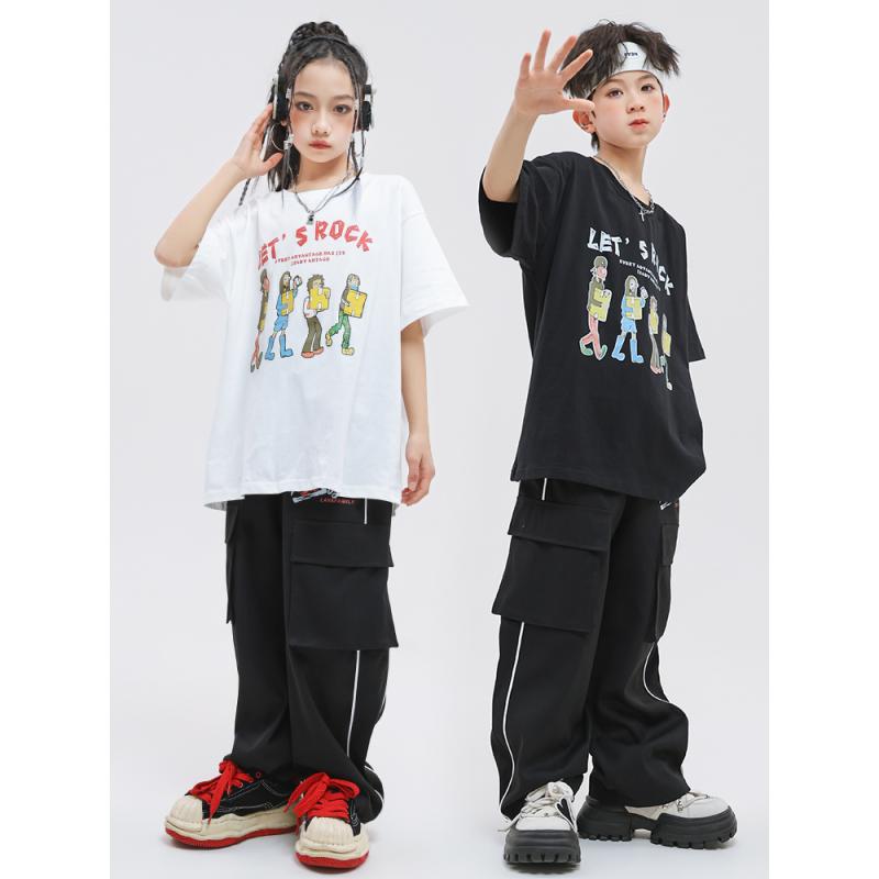 男の子 女の子 ストリート ダンス セット ベスト ヒップホップ パフォーマンス カジュアル コスチューム 子供用 4,361円