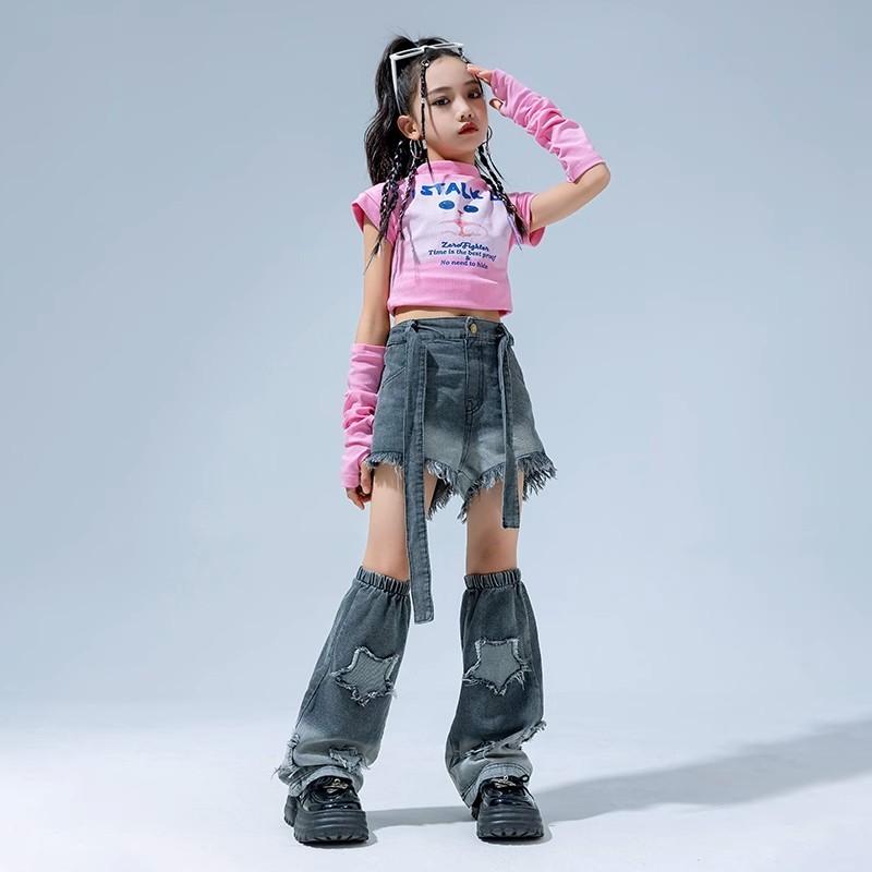 女の子 ガール 子供用 キッズウェア 長袖 ショートパンツ セットアップ ストリート ファッション ダンス パフォーマンス 衣装 カジュアル おしゃれ かわいい クール ユニーク イベント