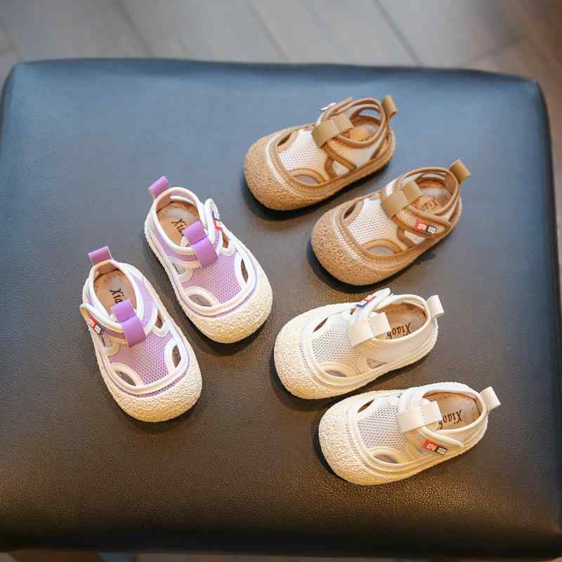サンダル ベビー 男の子 女の子 夏 通気性 歩行練習靴 滑り止め サマーサンダル アンチキック 軽くてうすい スーパーファイバーレザー レジャー アウトドア