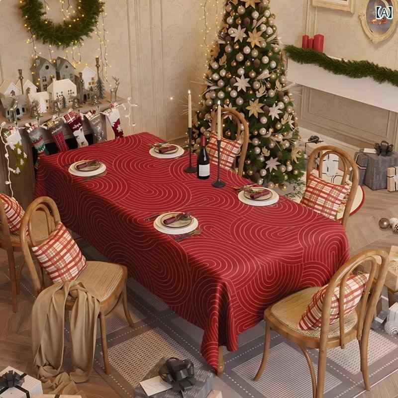テーブルクロス 防水 防油 洗濯不要 軽量 高級感 ハイエンド ダイニング テーブル 華やか クリスマス デスクトップ 装飾