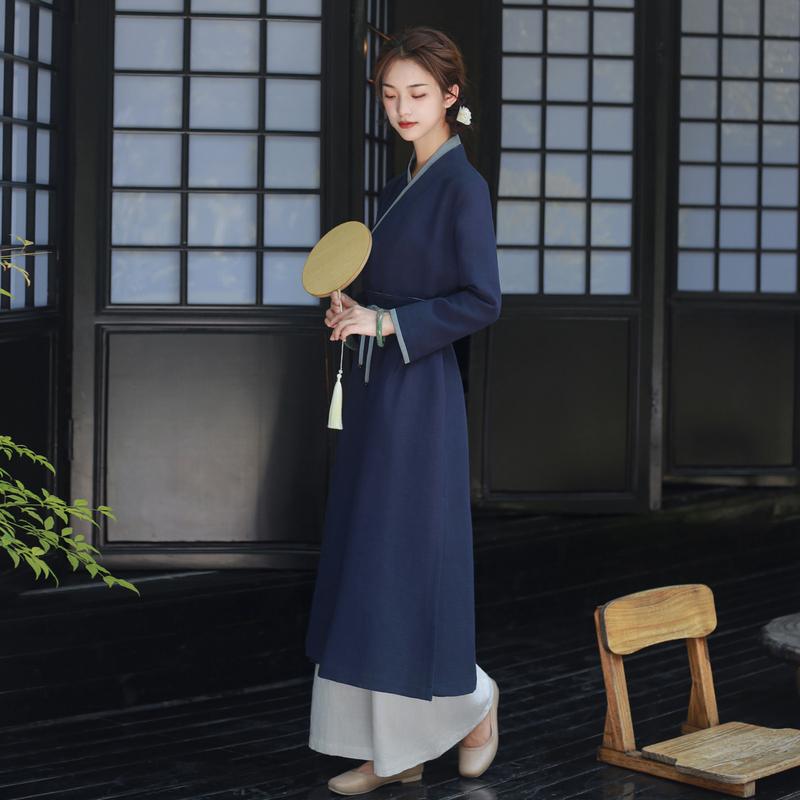 レディース ドレス 衣装 レトロ チャイナ 中華 中国 宮廷 綿 麻 大人 漢服 女性服 春秋 着物 禅 仏教 婦人服